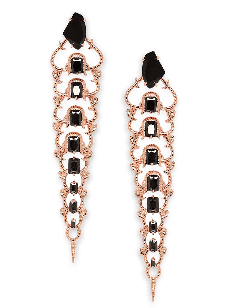 Buy Silver Plated Pearl Black Stone Drop Earrings for Women Online at  Silvermerc | SBE10MD_569 – Silvermerc Designs